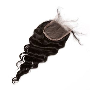 4x4 HD Lace Closure Vietnamese Remy Hair Loose Wave Free Part Lace Closure Piece With Baby Hair 4x4 inchs Natural Color - Image 4