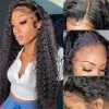 Skin Melt Hd Lace Wigs Curly Hair 13*4 Lace Front Human Hair Wigs For Women Glueless Lace Wig