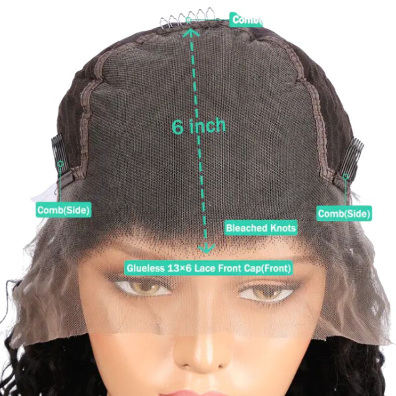 13x4 Lace Front Human Hair Wigs Chocolate Ombre Brown Red Pre Plucked Natural Hairline Straight Body Wave Lace Wig 150% Density Brazilian Remy Hair Wigs - Image 6