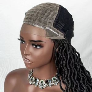 Synthetic Braiding Hair for Black Women Crochet Braid Black and Ombre Brown Lace Front Wig Afro Twist Braid Hair Pre Stretch - Image 4