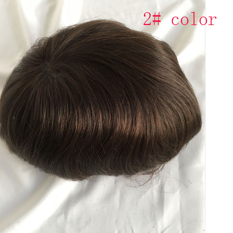 Stock Toupee Men’s Toupee Soft Thin Skin 0.06mm PU 10x8inch Hair Replacement for Men's Hairpiece 100% European Human Hair Pieces for Man - Image 11
