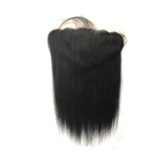 Alternative view of Lace Frontal Closure Ear To Ear 13X6 Free Part With Baby Hair Pre Plucked Brazilian Straight Human Hair