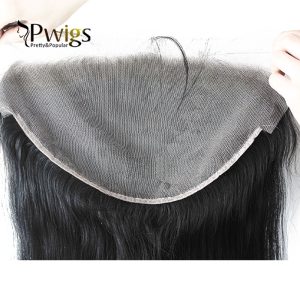 Straight Extensional Hair 13x6 Lace Frontal Closur With 3pc Bundles Baby Human Hair - Image 7