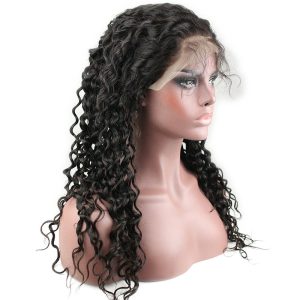 Lace Front Human Hair Wigs Unprocessed Brazilian Human Hair Deep Wave Glueless Full Lace Wig for Black Women - Image 3