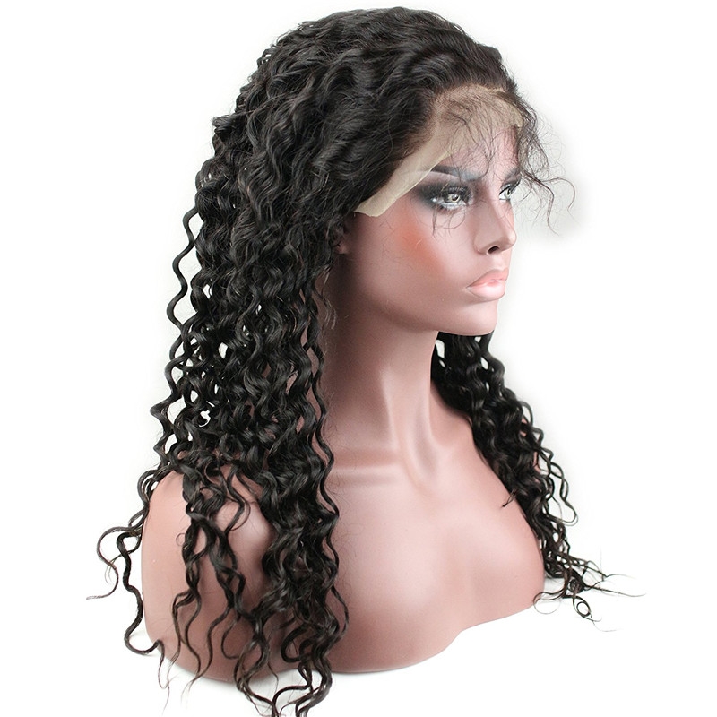 Lace Front Human Hair Wigs Unprocessed Brazilian Human Hair Deep Wave Glueless Full Lace Wig for Black Women - Image 3