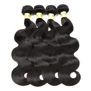 Hair With Closure 8A 3 Bundles Body Wave Virgin Human Hair Bundles With Lace Closure Unprocessed Hair Extensions Natural Black - Image 4