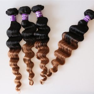 1BT30 Ombre Hair Bundles Weave Malaysian Hair Bundle Deep Wave Weaving Hair Bundles Natural Black - Image 3