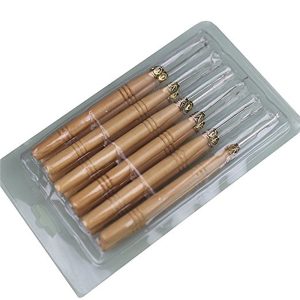 12pcs/lot Wooden Handle Latch Hook for Wig Ventilating Crochet Needles - Image 5