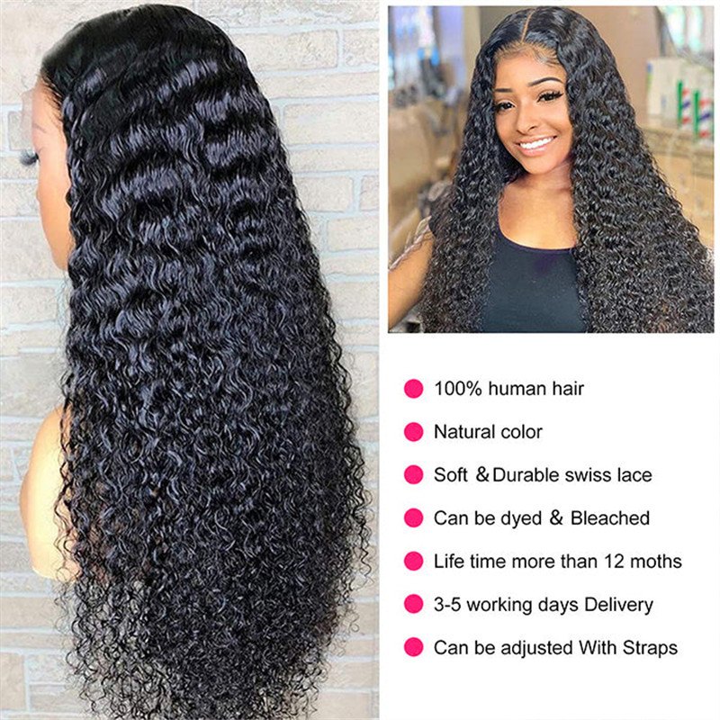 Hd Swiss Lace 13*4 Human Hair Lace Front Wigs Pre Plucked 5*5/4*4 Invisible Lace Curly Wigs - Image 7
