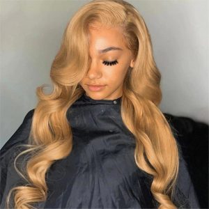 Honey Blonde Wig #27 Human Hair Wigs For Women Pre Plucked 13X6 Hd Lace Frontal Wigs