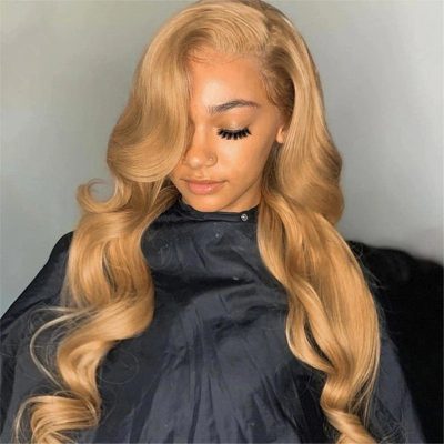 Honey Blonde Wig #27 Human Hair Wigs For Women Pre Plucked 13X6 Hd Lace Frontal Wigs