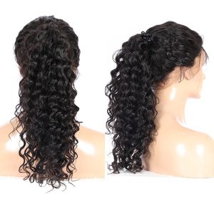 Lace Frontal Wigs Deep Wave Pre-Plucked Natural Hair Line 130% Density Glueless Human Hair Wigs - Image 5
