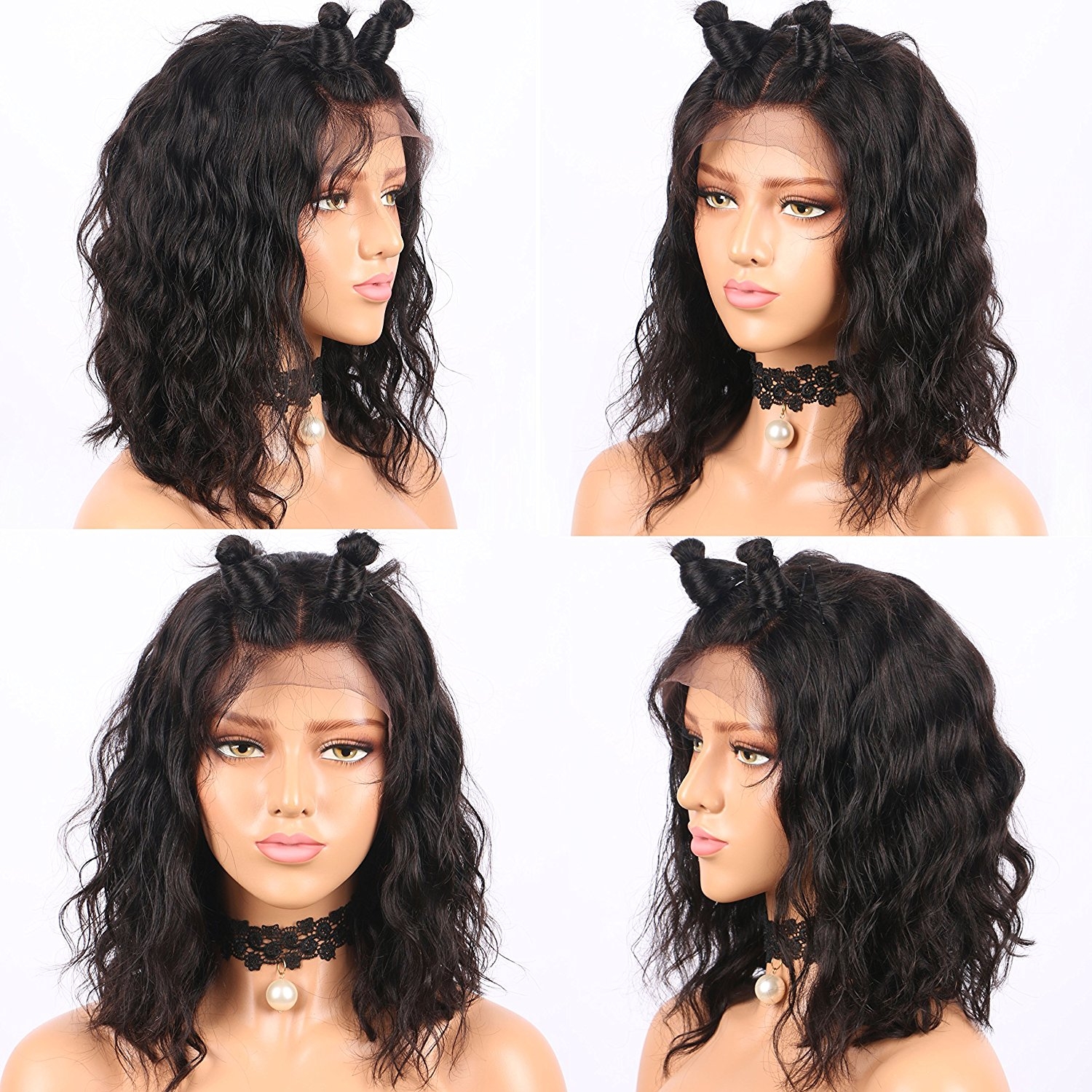 Very Short Bob Pixie Cut Black Women 13x6 Lace Wigs Natural Wave Brazilian Human Hair Wig - Image 2