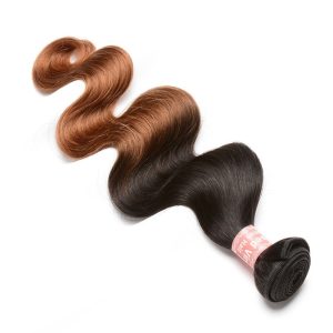 Body Wave 1B/30 Ombre Color Brazilian Human Hair Weave 4 Bundles Deals - Image 5