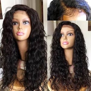 Alternative view of 13x6 Lace Front Wig 150% Density Human Hair Curly Wigs for Black Women Front Wigs with Baby Hair Pre Plucked Natural Hairline