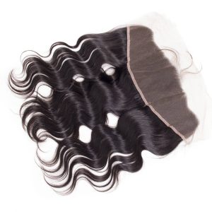 Pre Plucked 13x4 Ear to Ear Lace Frontal Closure Bleached Knots with Hair Bundles Peruvian Body Wave Remy Human Hair Weave Natural Color - Image 3