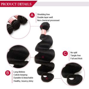 Brazilian Human Hair Weave Bundles For Sale 1 Pc Body Wave 8A Beauty Hair Products Human Hair Extensions (1 PC) - Image 5