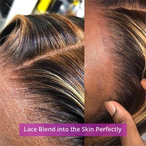 Highlight 1B/27 Straight Lace Front Wigs 150% 180% Density Human Hair For Women - Image 6