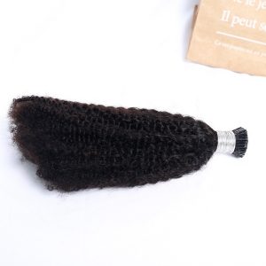Wholesale Afro Kinky Curly I Tips Kinky Curly I Tip Hair Extensions Human Virgin Brazilian I Tip Hair Extensions - Image 6