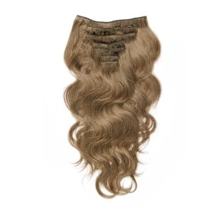 Alternative view of Brazilian Hair Clip In Hair Extensions Body Wave Remy Hair #8 Colored Hair Hxtensions