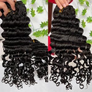 Burmese Curl Indian Virgin Pwigs Human Hair Bundles Weft Hair Weave Bundles 10A Hair Curly Human Hair Extensions - Image 3