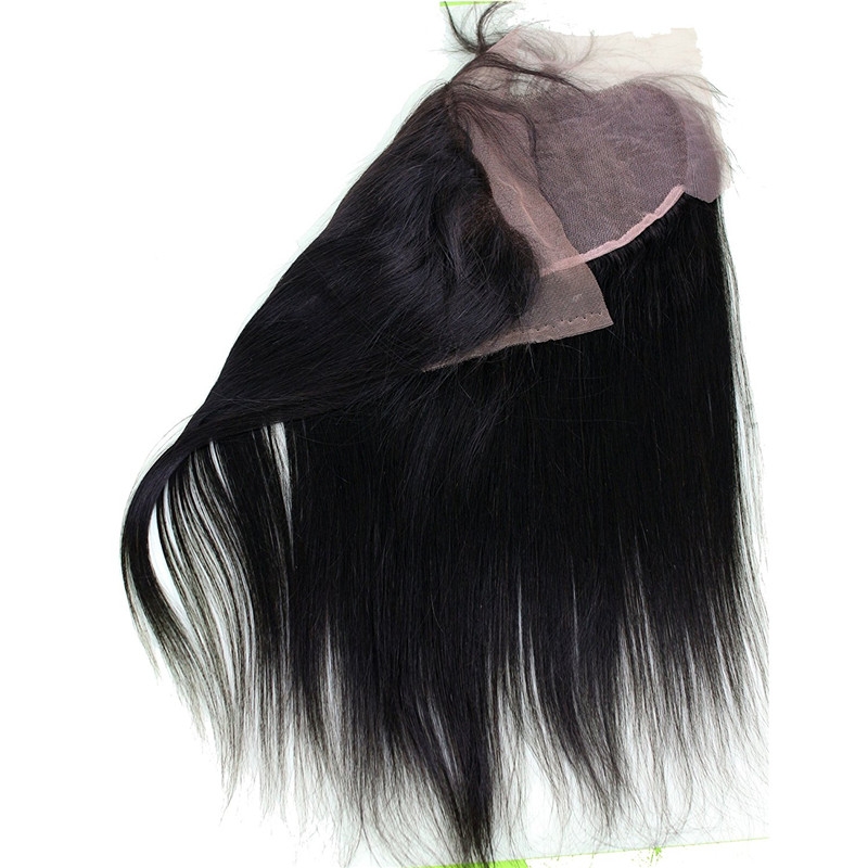8A Peruvian Lace Frontal Closure Unprocessed Human Hair 13x6 Bleached Knots Frontal Straight Full Lace Frontal 20inch - Image 4