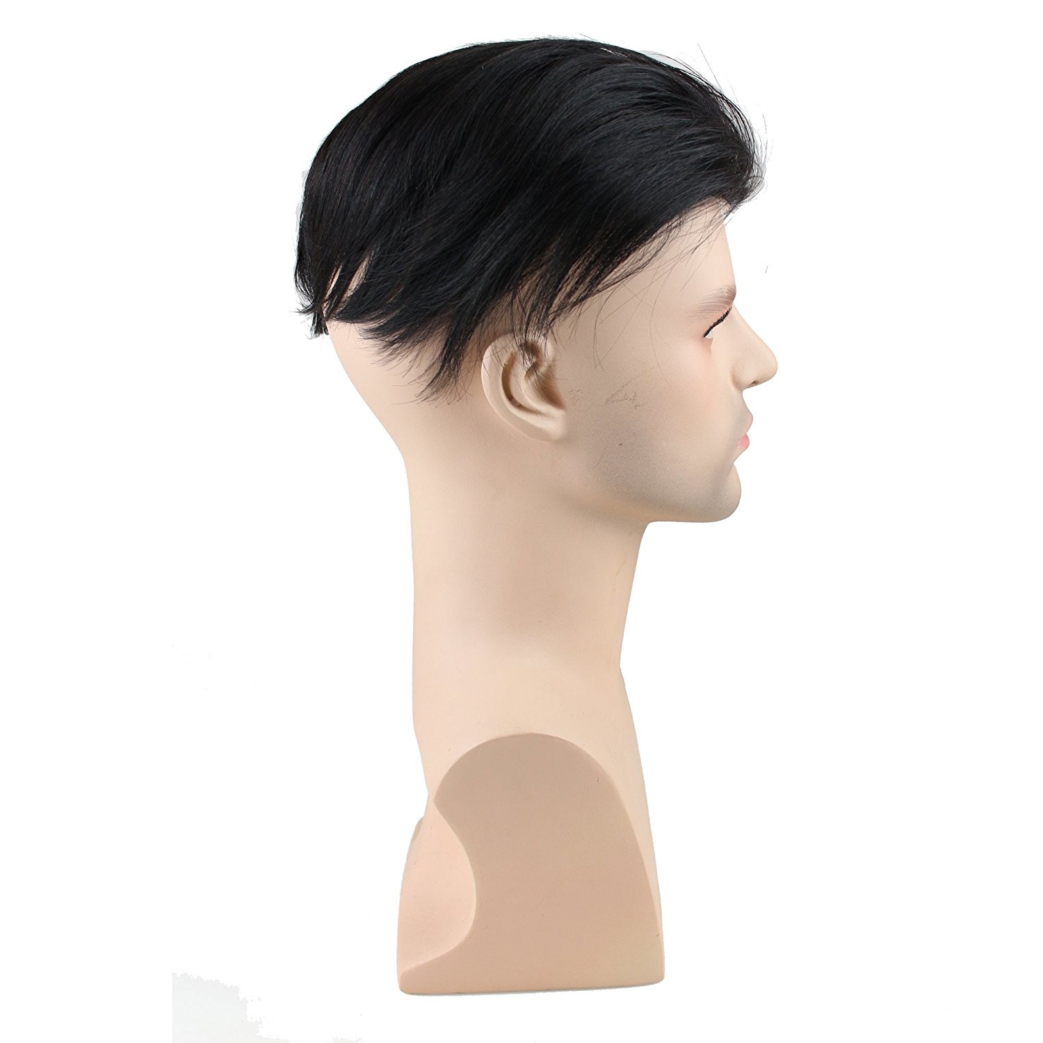 PU Skin Toupee for Men With Franch Lace Frontal 10x8inch Hair Replacement for Men's Hairpiece Human Hair Men Toupee - Image 7