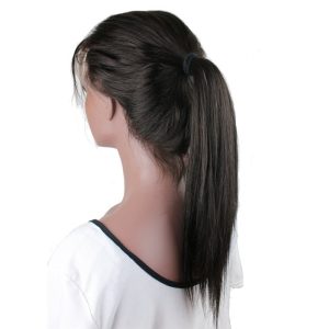 Silk Straight Brazilian Remy Hair Long Human hair wig Lace Front Wigs For Black Women Length 12inch - Image 3