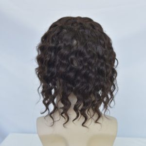 Human Hair Wigs 100% Cambodian Human Hair Short Natural Brown Loose Curly Wigs for Man and Woman 7 Inch Clip in Wigs - Image 10