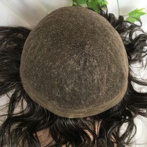 Full Franch Lace Base Toupee for Men 10x8" Human Hair pieces Men's Toupee Replacement System Men Wigs Human Hair Pieces 1B/80 Color - Image 16