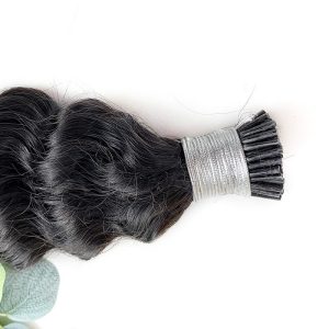 Deep Wave I Tip Hair Extensions I Tip Human Hair Extensions I-Tip Kinky Raw Hair Extension