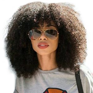 Brazilian Wigs 150% Density Natural Hair Line Afro Kinky Curly Full Lace Wigs Real Human Hair Wigs