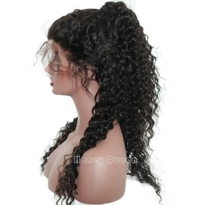 Full Lace Human Hair Wigs For Black Women 130% Density Pre Plucked Brazilian Curly Remy Hair - Image 3
