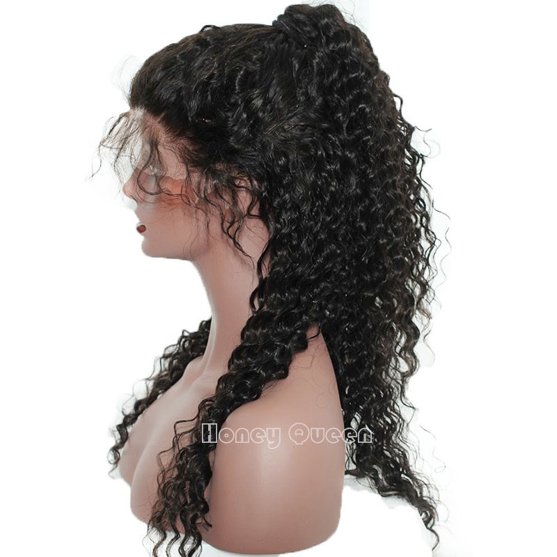 Full Lace Human Hair Wigs For Black Women 130% Density Pre Plucked Brazilian Curly Remy Hair - Image 3