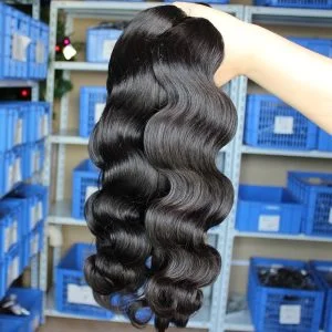 Alternative view of 3pcs/lot 8A Unprocessed Peruvian Human Hair Body Wave Remy Hair 3 Bundles Natural Color Hair Weaves fast shipping
