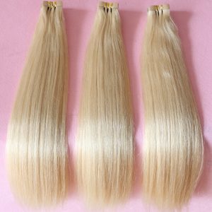 Popular Brazilian Hair Extensions Silky Straight Human Hair Tape Extension Color #613