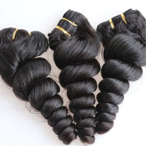 Human Hair Fashion Hair Extensions Cost Pretty Hair Weave Sewn in Hair Extensions Spring Curl (1 PC)