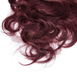 Clip In Hair Extensions Body Wave Remy Hair #99J Colored Hair Hxtensions - Image 5