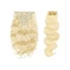 Clip In Hair Extensions Brazilian Hair Body Wave Remy Hair #613 Colored Hair Hxtensions