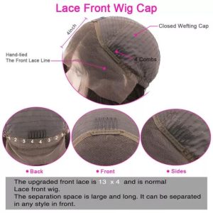 Body Wave Blue Ombre Lace Front Wig Brazilian Remy Wavy Colored Human Hair Wigs For Women 150% - Image 5
