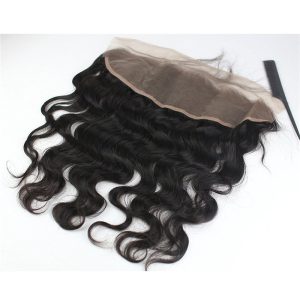 13x4 Full Lace Frontal Closure Body Wave Free Part Ear to Ear Brazilian Human Hair Extensions Frontal Lace Closure with Baby Hair Bleached Knot