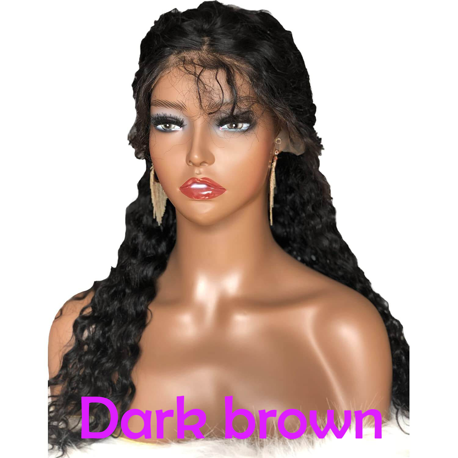 Realistic Female Mannequin Head with Shoulder Manikin PVC Head Bust Wig Head Stand for Wigs Display Making,Styling,Sunglasses,Necklace Earrings - Image 11