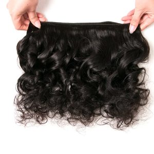 Brazilian Loose Wave Frontal with 3 Bundles Unprocessed Remy Hair Extensions Ear to Ear 13x4 Lace Closure Frontal - Image 5