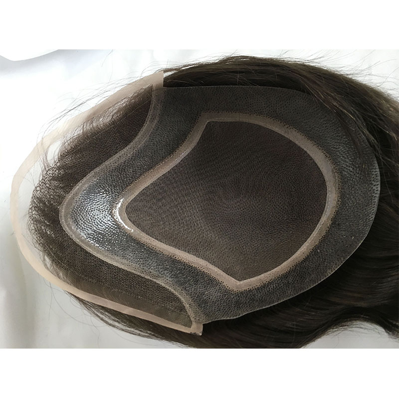 Men's Toupee 10"x8" Human Hair Thin Skin Hairpiece Hair Replacement Wigs Mono Lace Net Base for Men #21 Ash Blonde Color - Image 28