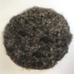 Customized Hairpiece Afro Toupee For Black Men African 4mm 1B20%Gray Color Afro Wig 150% Density Toupee Hairpieces - Image 3
