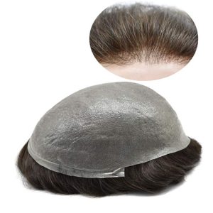 PU V-loop Super Thin Skin Hairpiece Ultra Thin Skin Mens Toupee Invisible Men Hair Replacement Poly Disposable Hairpiece Natural Hairline - Image 9