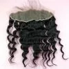 Free Part Loose Wave Lace Frontal Closure 13x4 Ear to Ear Indian Human Hair Extensions with Baby Hair Bleached Knots Natural Color