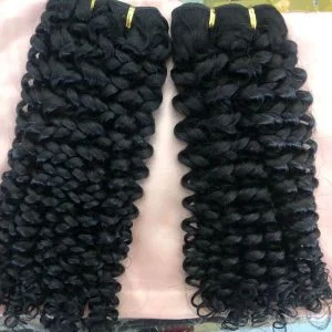 Human  Hair Bundles Curly 100% Remy Hair Extension Human Hair Weft Unprocessed Virgin Human Weave 3 Bundle