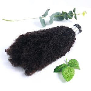 Indian/Cambodian/Brazilian/Burmese 4A 4B 4C Kinky Curly I Tips Extensions I Tip Hair Extensions - Image 3