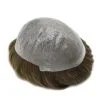 Pwigs Hairpiece 0.06Mm Invisible Thinnest Thin Skin Stock Mens Toupee Super Thin Skin Transparent Poly Hair System 32Mm Slight Wave